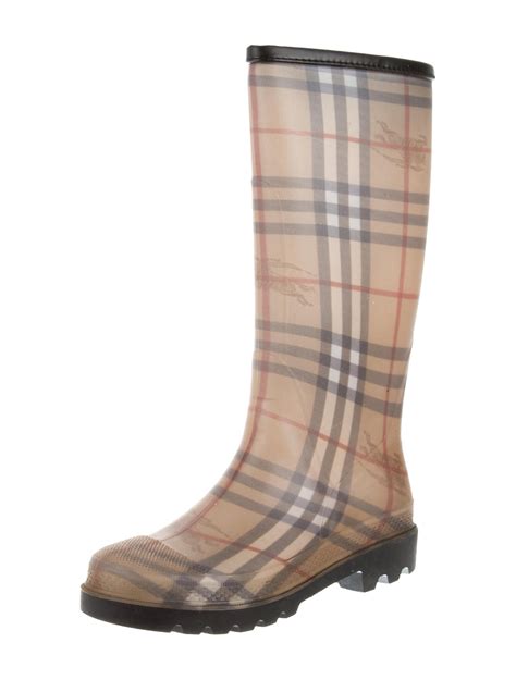 burberry brit rain boots|Burberry haymarket rain boots.